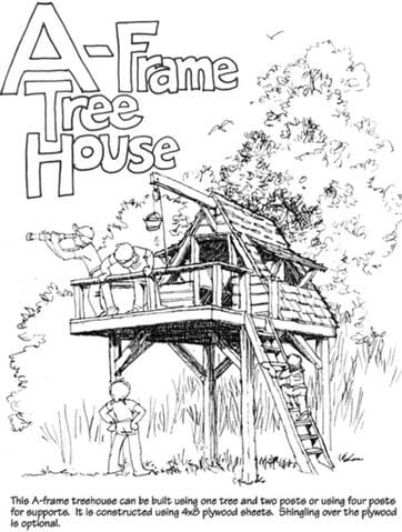 A-Frame Outdoor Life Tree House