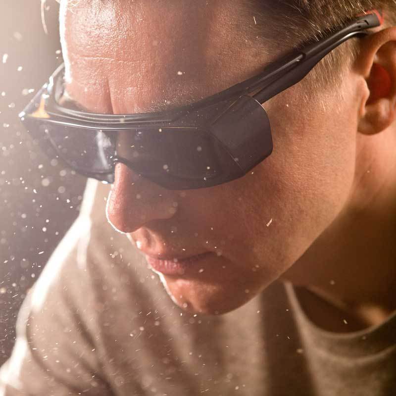 NoCry Over-Glasses Safety Sunglasses for sawing