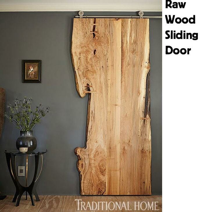 DIY Project Ideas for: Raw wood sliding door