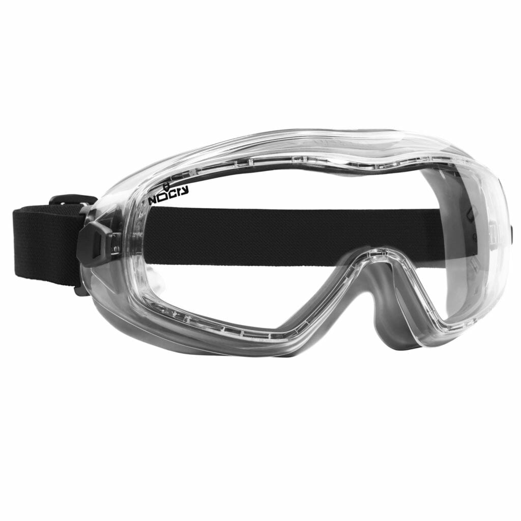 safety goggles over glasses 